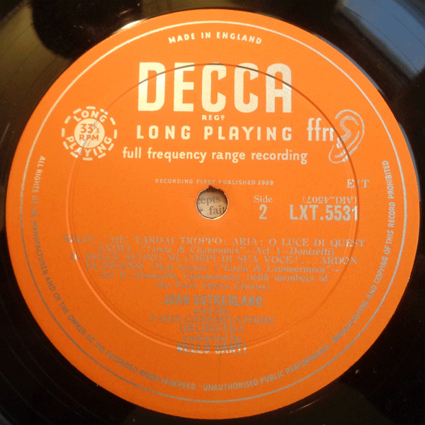 Joan Sutherland - Operatic Arias | Decca (LXT 5531) - 4 Joan Sutherland - Operatic Arias | Decca (LXT 5531) - 4