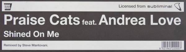 Praise Cats Feat. Andrea Love - Shined On Me | Sound Division (SD0042) - 3 Praise Cats Feat. Andrea Love - Shined On Me | Sound Division (SD0042) - 3