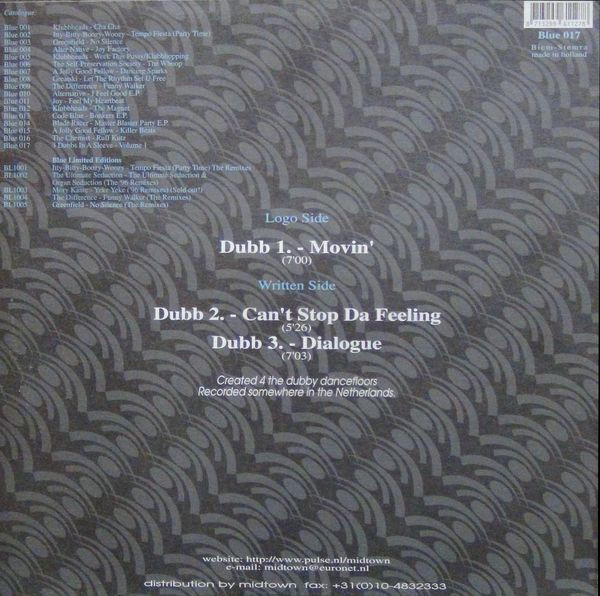 3 Dubbs In A Sleeve - Volume 1 | Blue Records (blue017) - 2 3 Dubbs In A Sleeve - Volume 1 | Blue Records (blue017) - 2