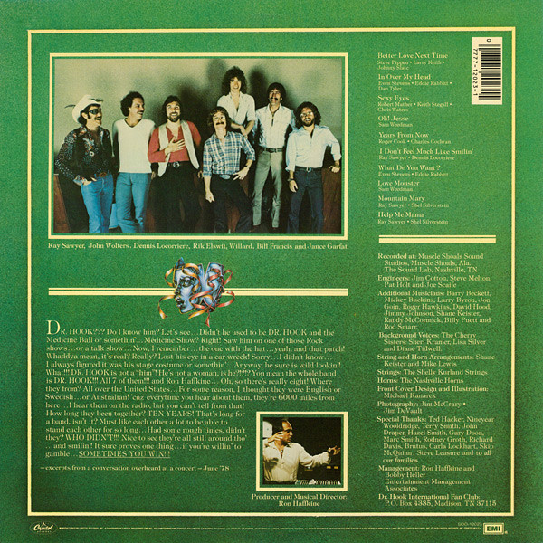 Dr. Hook - Sometimes You Win | Capitol Records (SOO-12023) - 2