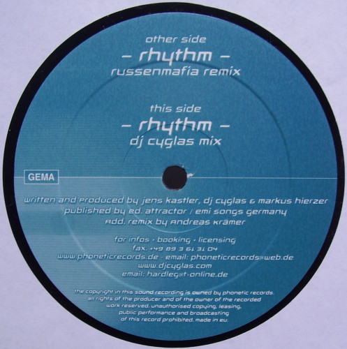 DJ Hardleg - Rhythm | Phonetic Records (PHO006) - 2