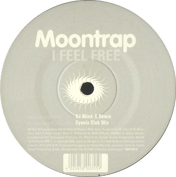 Moontrap - I Feel Free | Harem Records (HAR 043-6) - 2