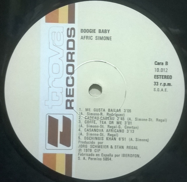 Afric Simone - Boogie Baby | Trova Records (10.012) - 4 Afric Simone - Boogie Baby | Trova Records (10.012) - 4