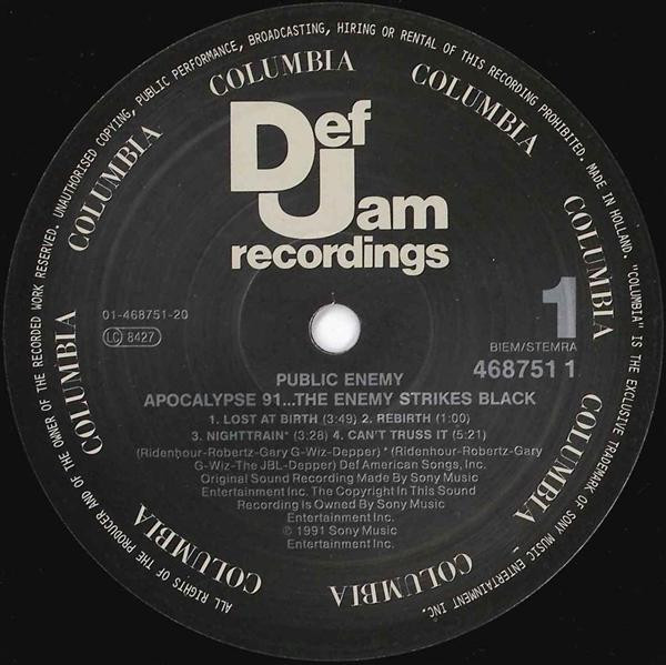 Public Enemy - Apocalypse 91... The Enemy Strikes Black | Def Jam Recordings (468751 1) - 4