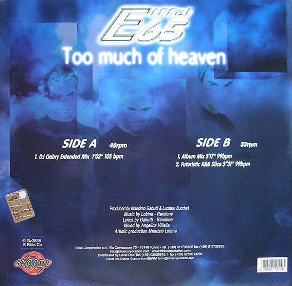 Eiffel 65 - Too Much Of Heaven | Skooby Records (SK010) - 2 Eiffel 65 - Too Much Of Heaven | Skooby Records (SK010) - 2