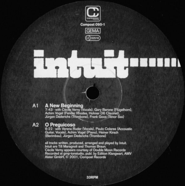 Intuit - A New Beginning | Compost Records (COMPOST 095-1) - main