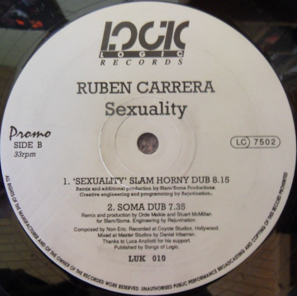 Ruben Carrera - Sexuality | Logic Records (LUK 010) - 2
