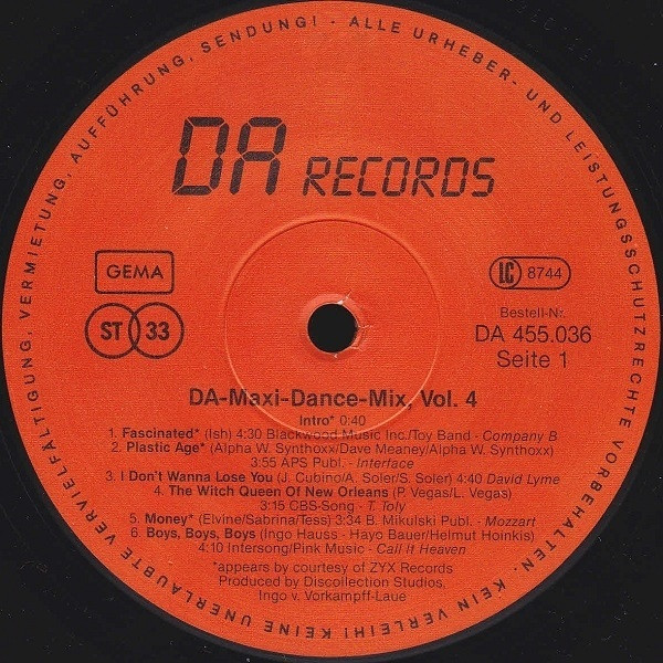 Various - DA Maxi-Dance-Mix Vol. 4 | DA Records (DA 455.036) - 3 Various - DA Maxi-Dance-Mix Vol. 4 | DA Records (DA 455.036) - 3
