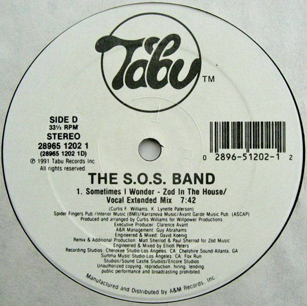 The S.O.S. Band - Sometimes I Wonder | Tabu Records (28965 1202 1) - 4