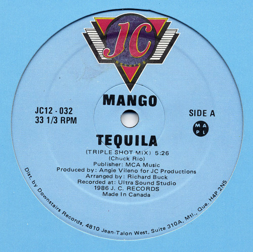 Mango - Tequila | J.C. Records (JC12-032)