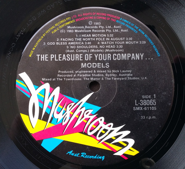Models - The Pleasure Of Your Company... | Mushroom (L 38065) - 6