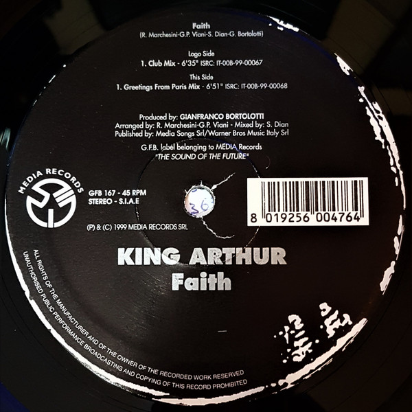 King Arthur - Faith | GFB Records (GFB 167) - main
