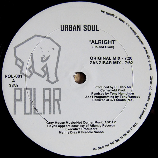Urban Soul - Alright | Polar Records (POL-001) - main Urban Soul - Alright | Polar Records (POL-001) - main