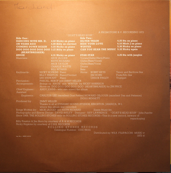 The Rolling Stones - Goats Head Soup | Rolling Stones Records (COC 59101) - 5 The Rolling Stones - Goats Head Soup | Rolling Stones Records (COC 59101) - 5