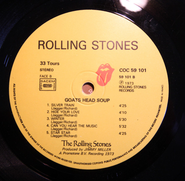 The Rolling Stones - Goats Head Soup | Rolling Stones Records (COC 59101) - 9 The Rolling Stones - Goats Head Soup | Rolling Stones Records (COC 59101) - 9