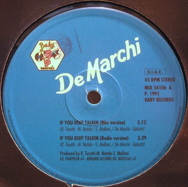 De Marchi - If You Keep Talkin | Baby Records (MIX 54106) - 2 De Marchi - If You Keep Talkin | Baby Records (MIX 54106) - 2