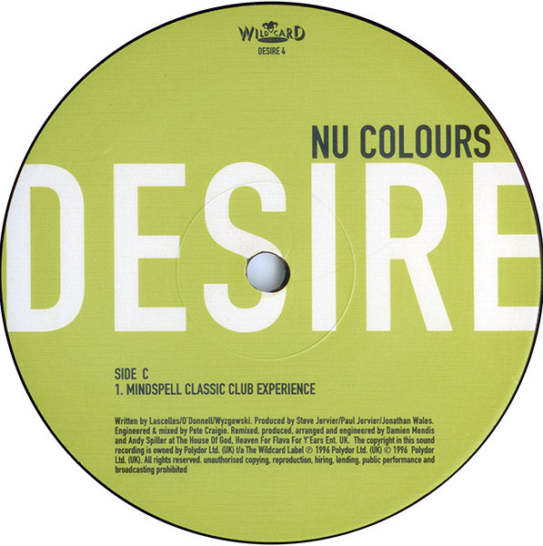 Nu Colours - Desire (The House Mixes) | Polydor (DESIRE 3 / DESIRE 4) - 3