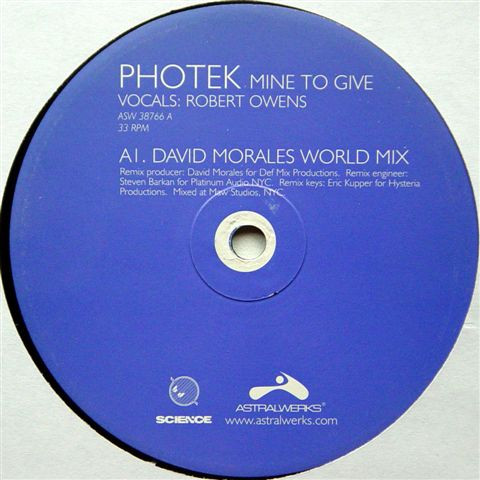 Photek - Mine To Give | Astralwerks (ASW 38766) - 2 Photek - Mine To Give | Astralwerks (ASW 38766) - 2