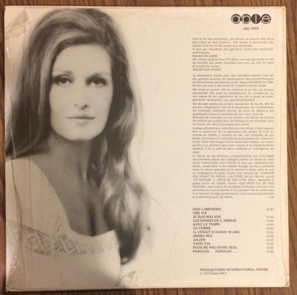 Dalida - Une Vie | Able (ABL-7014) - 2 Dalida - Une Vie | Able (ABL-7014) - 2
