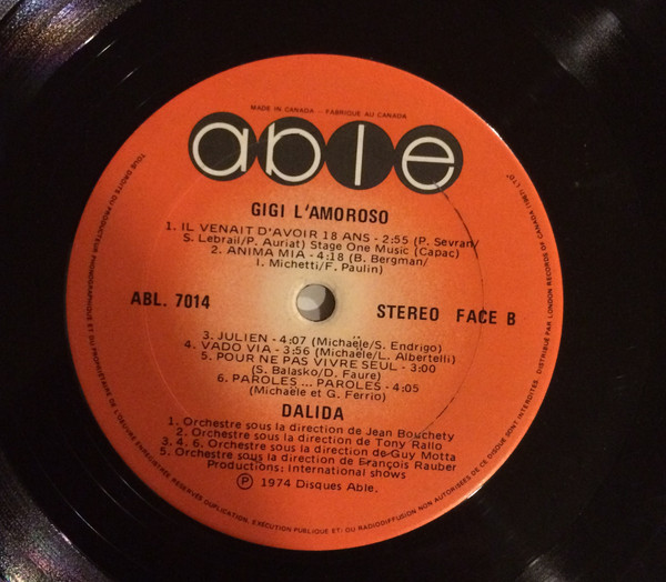 Dalida - Une Vie | Able (ABL-7014) - 4 Dalida - Une Vie | Able (ABL-7014) - 4