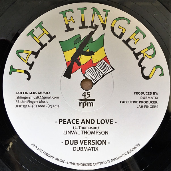 Linval Thompson , Horace Andy - Peace And Love / It's A Clash | Jah Fingers Music (JFR1232) - main Linval Thompson , Horace Andy - Peace And Love / It's A Clash | Jah Fingers Music (JFR1232) - main