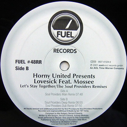 Horny United Presents Lovesick Feat. Mossee - Let's Stay Together / Soul Providers Remixes | Fuel Records (FUEL #48RR) - main