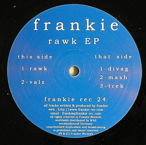Frankie - Rawk EP | Frankie Rec (frankie rec 24)