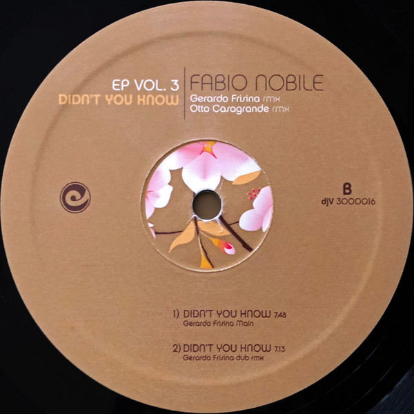 Fabio Nobile - EP Vol.3 - Didn't You Know | Dejavu (djv 3000016) - 4 Fabio Nobile - EP Vol.3 - Didn't You Know | Dejavu (djv 3000016) - 4