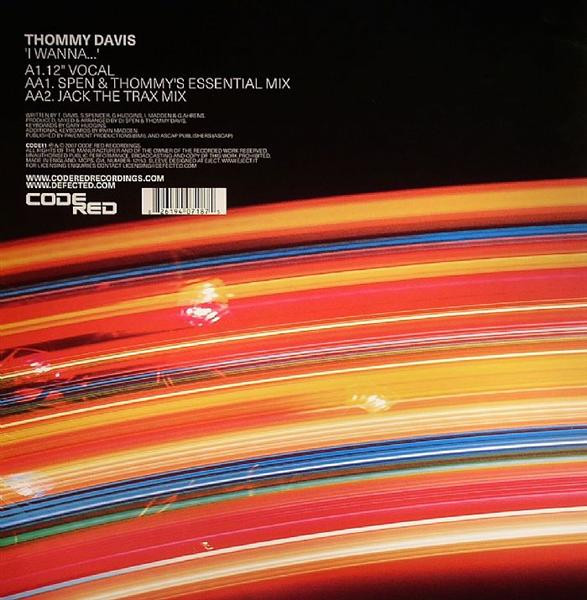 Thommy Davis - I Wanna... | Code Red Recordings (CODE11) - 2