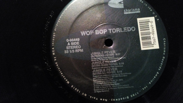 Wop Bop Torledo - Jungle Fever | Charisma (0-96449) - 3 Wop Bop Torledo - Jungle Fever | Charisma (0-96449) - 3