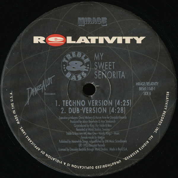 Treble & Bass - My Sweet Señorita | Relativity (88561-1145-1) - 2 Treble & Bass - My Sweet Señorita | Relativity (88561-1145-1) - 2
