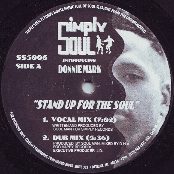 Donnie Mark - Stand Up For The Soul | Simply Soul (SS5006) - main