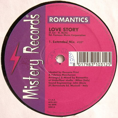 Romantics - Love Story | Mystery Records (MTR 001) - 2 Romantics - Love Story | Mystery Records (MTR 001) - 2