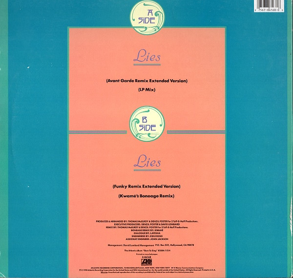 En Vogue - Lies | Atlantic (0-86168) - 2 En Vogue - Lies | Atlantic (0-86168) - 2