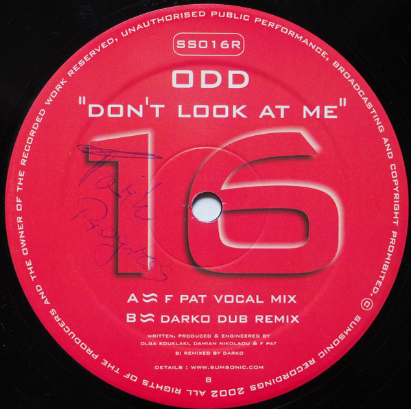 ODD - Don't Look At Me | Sumsonic (SS016R) - 2