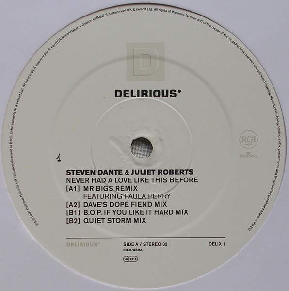 Steven Dante & Juliet Roberts - Never Had A Love Like This Before | Delirious (DELIX 1) - 3 Steven Dante & Juliet Roberts - Never Had A Love Like This Before | Delirious (DELIX 1) - 3