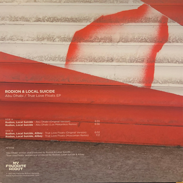 Rodion & Local Suicide - Abu Dhabi / True Love Floats EP | My Favorite Robot Records (MFR158) - 2 Rodion & Local Suicide - Abu Dhabi / True Love Floats EP | My Favorite Robot Records (MFR158) - 2