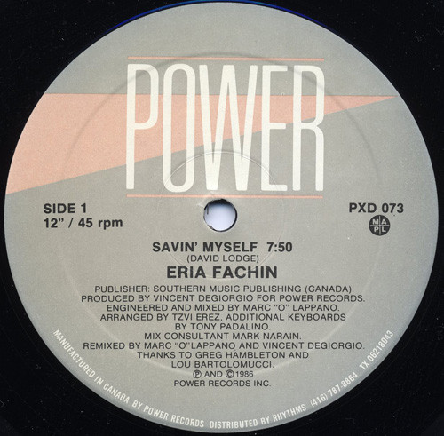 Eria Fachin - Savin' Myself | Power Records (PXD 073)
