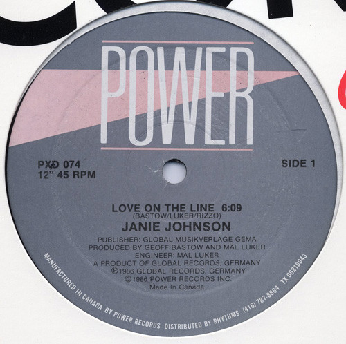 Janie Johnson - Love On The Line | Power Records (PXD 074)