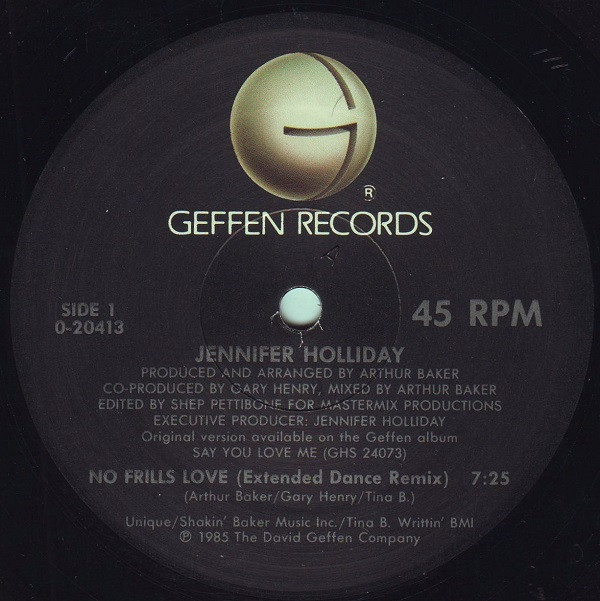 Jennifer Holliday - No Frills Love | Geffen Records (0-20413) - 3 Jennifer Holliday - No Frills Love | Geffen Records (0-20413) - 3