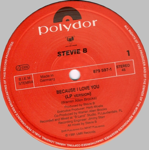 Stevie B - Because I Love You | Polydor (879 597-1) - 3 Stevie B - Because I Love You | Polydor (879 597-1) - 3