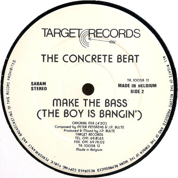 The Concrete Beat - Make The Bass | Target Records (TR. 10058/12) - 4 The Concrete Beat - Make The Bass | Target Records (TR. 10058/12) - 4