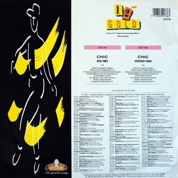 Chic - Good Times / Everybody Dance | Old Gold (OG 4178) - 2