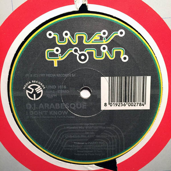 DJ Arabesque - I Don't Know | Underground (UND 1016) - 4