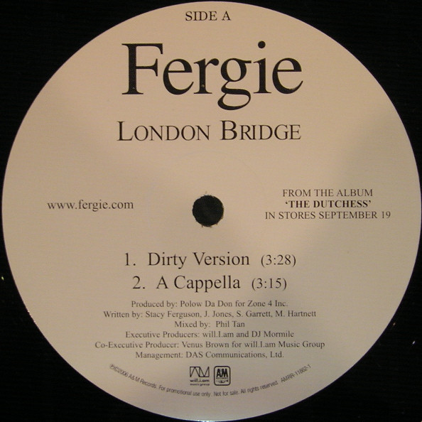 Fergie - London Bridge | A&M Records (AMRR-11862-1)