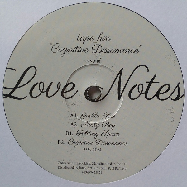 tape_hiss - Cognitive Dissonance | Love Notes (LVNO-10) - main