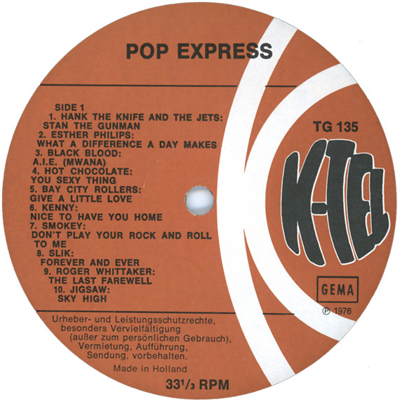 Various - Pop Express | K-Tel (TG 135) - 3 Various - Pop Express | K-Tel (TG 135) - 3