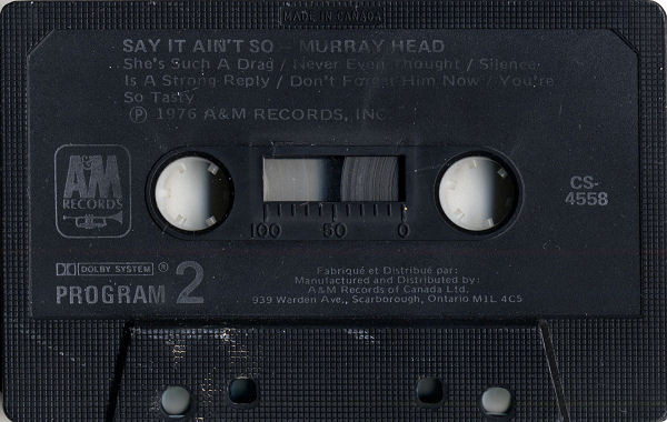 Murray Head - Say It Ain't So | A&M Records (CS-4558) - 4 Murray Head - Say It Ain't So | A&M Records (CS-4558) - 4
