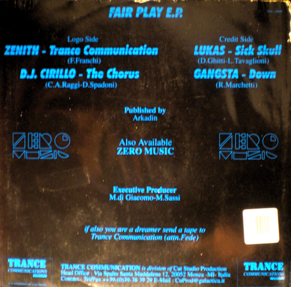 Various - Fair Play E.P. | Trance Communications Records (TRC 2008) - 2