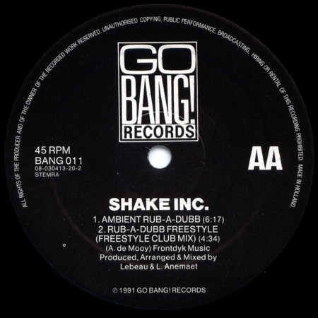 Shake Inc. - Mona Lisa OD | Go Bang! Records (BANG 011) - 4 Shake Inc. - Mona Lisa OD | Go Bang! Records (BANG 011) - 4